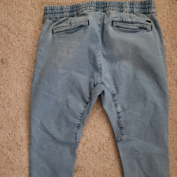 Pacsun Light Wash Skinny Jeans With Drawstring Waist - Picture 6 of 6